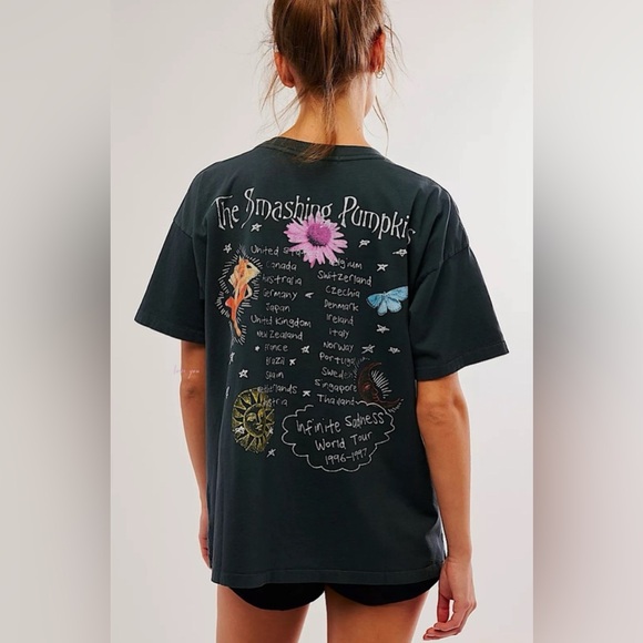NEW Free People Daydreamer Smashing Pumpkins Infinite Sadness Tee - Picture 3 of 4